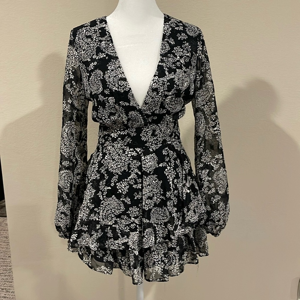 Saints and Secrets Black and White Romper Size Small